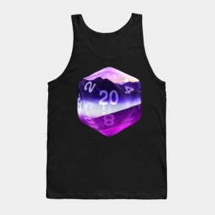 Nat20 Purple, Blue, Orange, Mountains Hills and Sky Tank Top